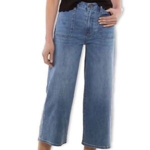 SOFT SURROUNDINGS wide leg crop JEANS SIZE‎ 12 High Rise
